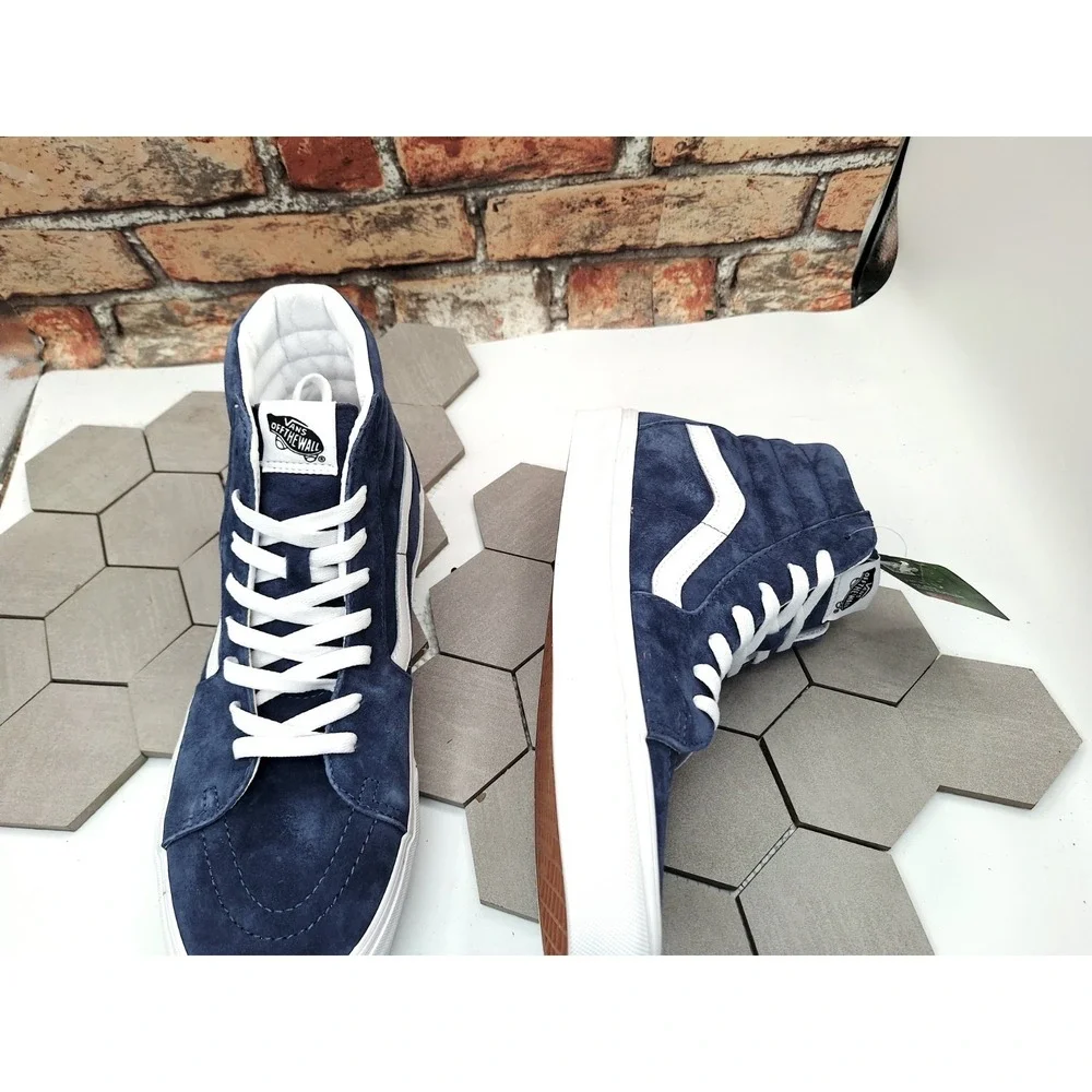 Vans Sk8-Hi Pig Suede Vintage Indigo Size US 11.5 Men New VN0007NSAHU Sneakers - Picture 9 of 11